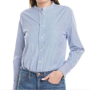 J. Crew Blue Stripe Stretch Bodysuit size 2, perfect never worn condition